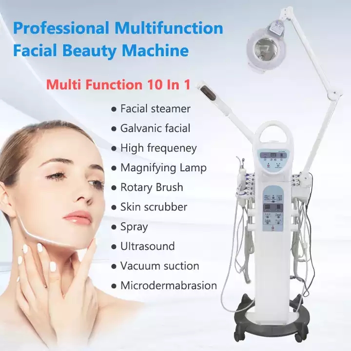 Professional 9 In 1 Nano RF Hot Facial Steamer Magnifying Lamp Facial Beauty Machine for Skin Tightening
Professional 9 In 1 Nano RF Hot Facial Steamer Magnifying Lamp Facial Beauty Machine for Skin Tightening