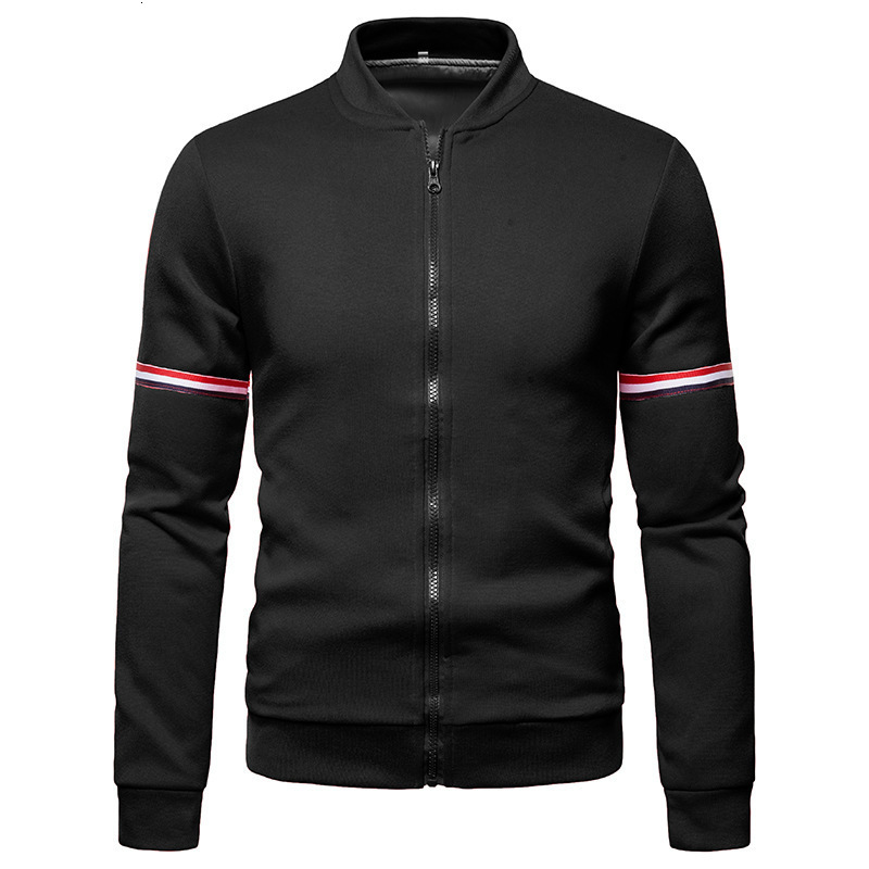 Mens Jackets Jacket Daily Fall Winter Windbreak Coat Webbing Stand Collar Regular Fit Active Long Sleeve Baseball Uniform 4XL 221129