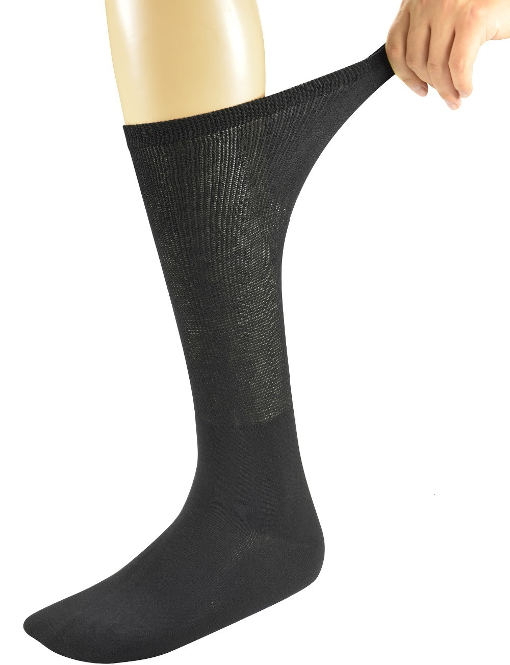 Mens Socks Bamboo Diabetic Over The Calf 4 Pack Size 1013 221130