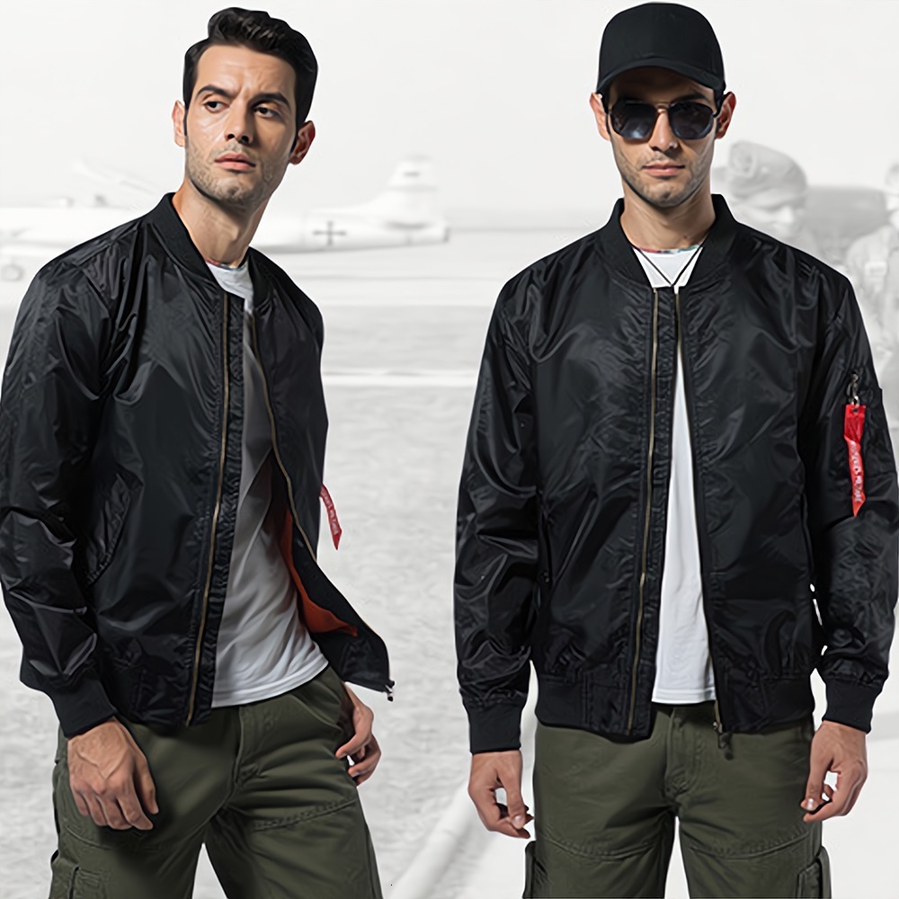 Mens Jackets MA1 Flight Bomber Jacket for Men Anime Berserk Print Casual Baseball Varsity College Pilot Waterproof Winter Coat Male 221129