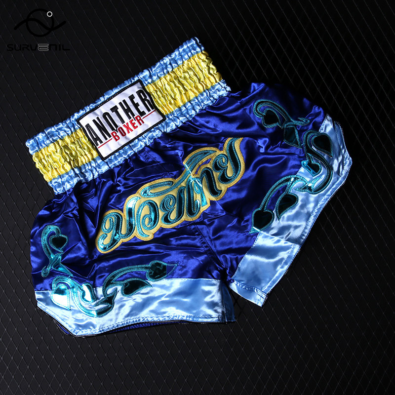 Boxing Trunks Shorts Womens Mens Embroidery MMA Professional Combat Kickboxing Training Kids Boy Girl Muay Thai Pants 221130