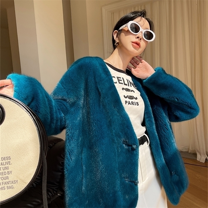 Womens Fur Faux HDHOHR Natural Mink Coat Real Coat Outwear Park With High Quality Female Warm Thick Winter Jacket 220930, Royal blue 
Womens Fur Faux HDHOHR Natural Mink Coat Real Coat Outwear Park With High Quality Female Warm Thick Winter Jacket 220930, Royal blue