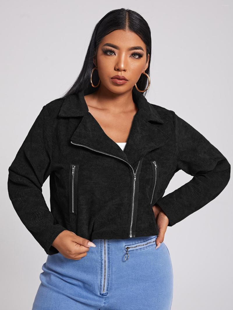 Outerwear Plus Size Ladies Crop Jacket 2022 Women Autumn Large 4xl Black Short Coats Clothing Streetwear Long Sleeve Zipper
Outerwear Plus Size Ladies Crop Jacket 2022 Women Autumn Large 4xl Black Short Coats Clothing Streetwear Long Sleeve Zipper