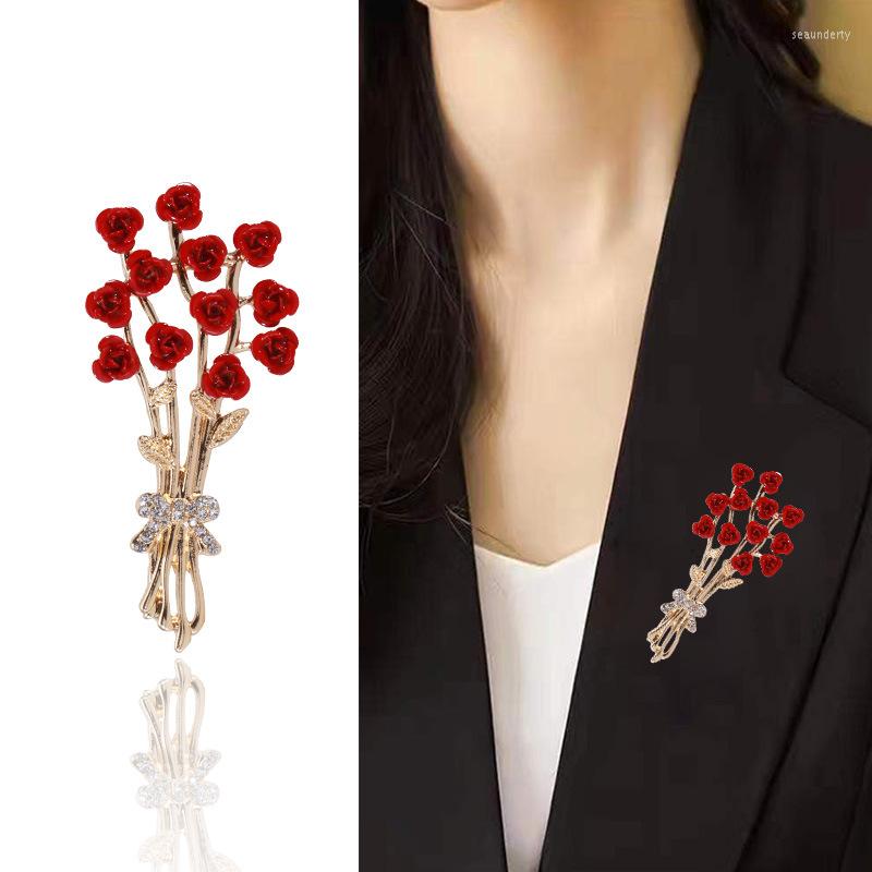 Brooches Fashion Drip Oil Rose Brooch Ladies All-match Temperament Elegant Pin Small Fresh Clothing Collar
Brooches Fashion Drip Oil Rose Brooch Ladies All-match Temperament Elegant Pin Small Fresh Clothing Collar