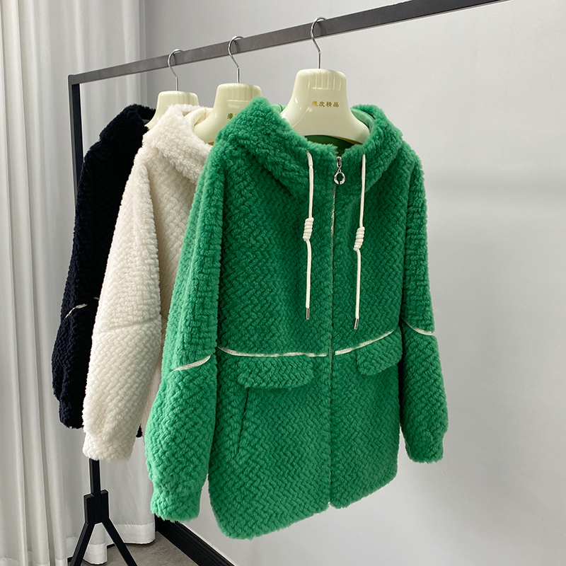 Womens Fur Faux Fur PUDI Fashion Real Wool Fur Coat Winter Soft Sport Women Jacket CT236 220930