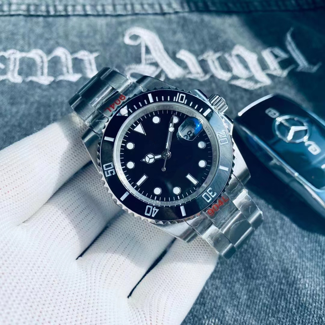 Men's watches stainless steel Automatic machinery ceramics bezel luxury watch, Black
Men's watches stainless steel Automatic machinery ceramics bezel luxury watch, Black