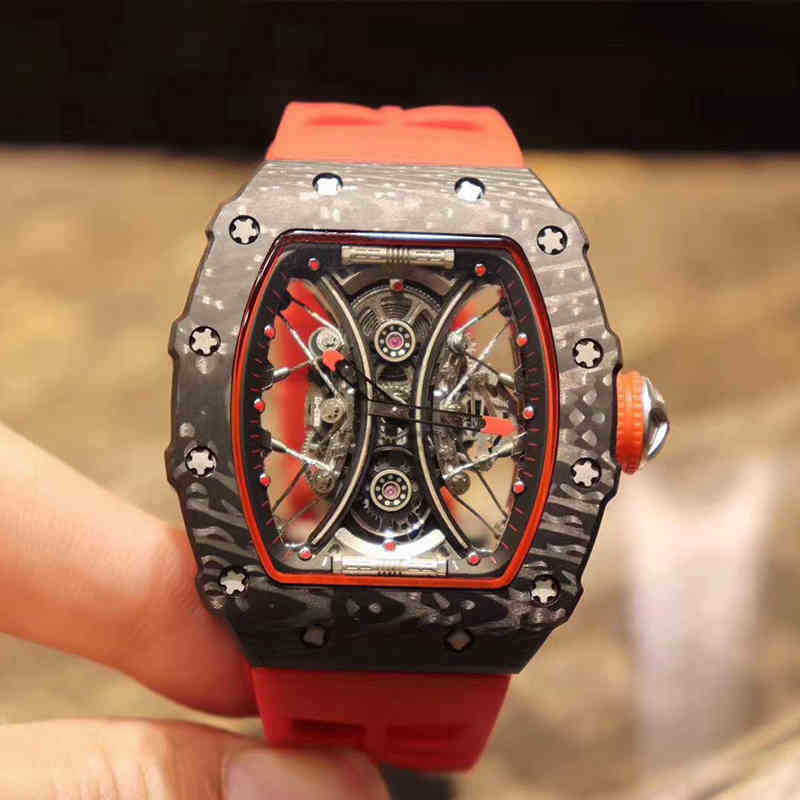 Luxury Mens Mechanical Watch Richa Milles Business Leisure Rm53-01 Fully Automatic Carbon Fiber Tape Fashion Swiss Movement Wristwatches 3Q1C, Khaki
Luxury Mens Mechanical Watch Richa Milles Business Leisure Rm53-01 Fully Automatic Carbon Fiber Tape Fashion Swiss Movement Wristwatches 3Q1C, Khaki