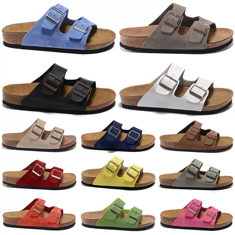 Designer Sandals Microfiber Slides Woody Slider Flip Flop Desert Dust Black Grey White Soft Pink Mens Indoor Outdoor Men Women Arizona Vegan 36-46