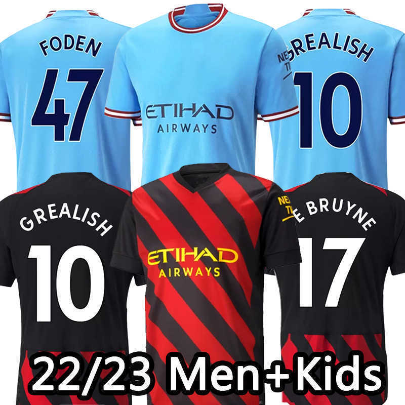 HAALAND Soccer Jerseys 22 23 World Cup GREALISH STERLING DE BRUYNE MANS CITIES MAHREZ away Fans Player football shirt 2022 2023 kids kit
HAALAND Soccer Jerseys 22 23 World Cup GREALISH STERLING DE BRUYNE MANS CITIES MAHREZ away Fans Player football shirt 2022 2023 kids kit