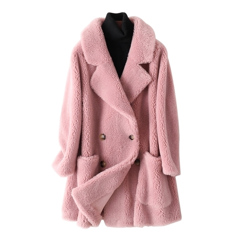 Womens Fur Faux Winter Office Lady Long Sheep Shearling Real Coat Women Double Faced Wool Jackets Female Clothes Korean Fashion Tops 220930, Beige
Womens Fur Faux Winter Office Lady Long Sheep Shearling Real Coat Women Double Faced Wool Jackets Female Clothes Korean Fashion Tops 220930, Beige