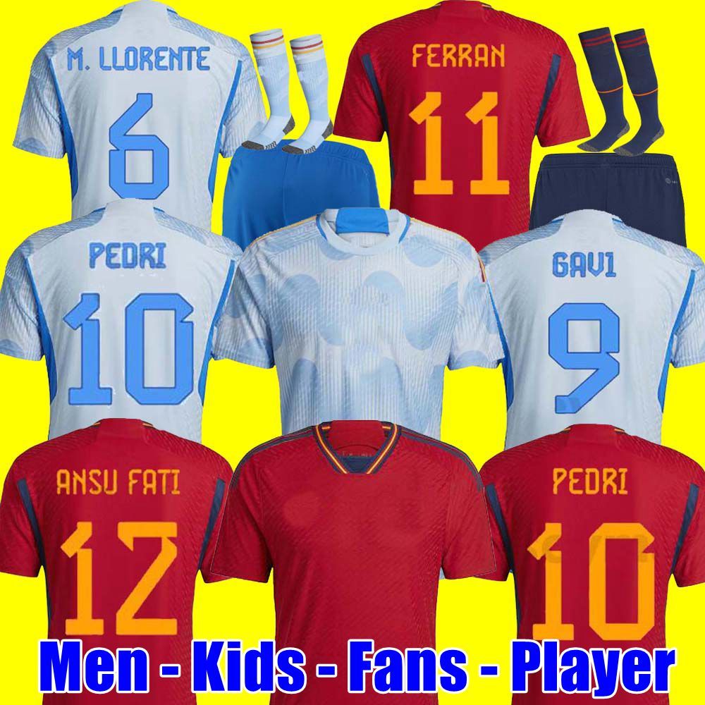 2022 Spain soccer jersey Camiseta Espana 2023 MORATA RODRIGO TORRES PEDRI 22 23 RAMOS THIAGO INIESTA ALBA football shirt men kids kit uniforms, 2022 away kids socks
2022 Spain soccer jersey Camiseta Espana 2023 MORATA RODRIGO TORRES PEDRI 22 23 RAMOS THIAGO INIESTA ALBA football shirt men kids kit uniforms, 2022 away kids socks