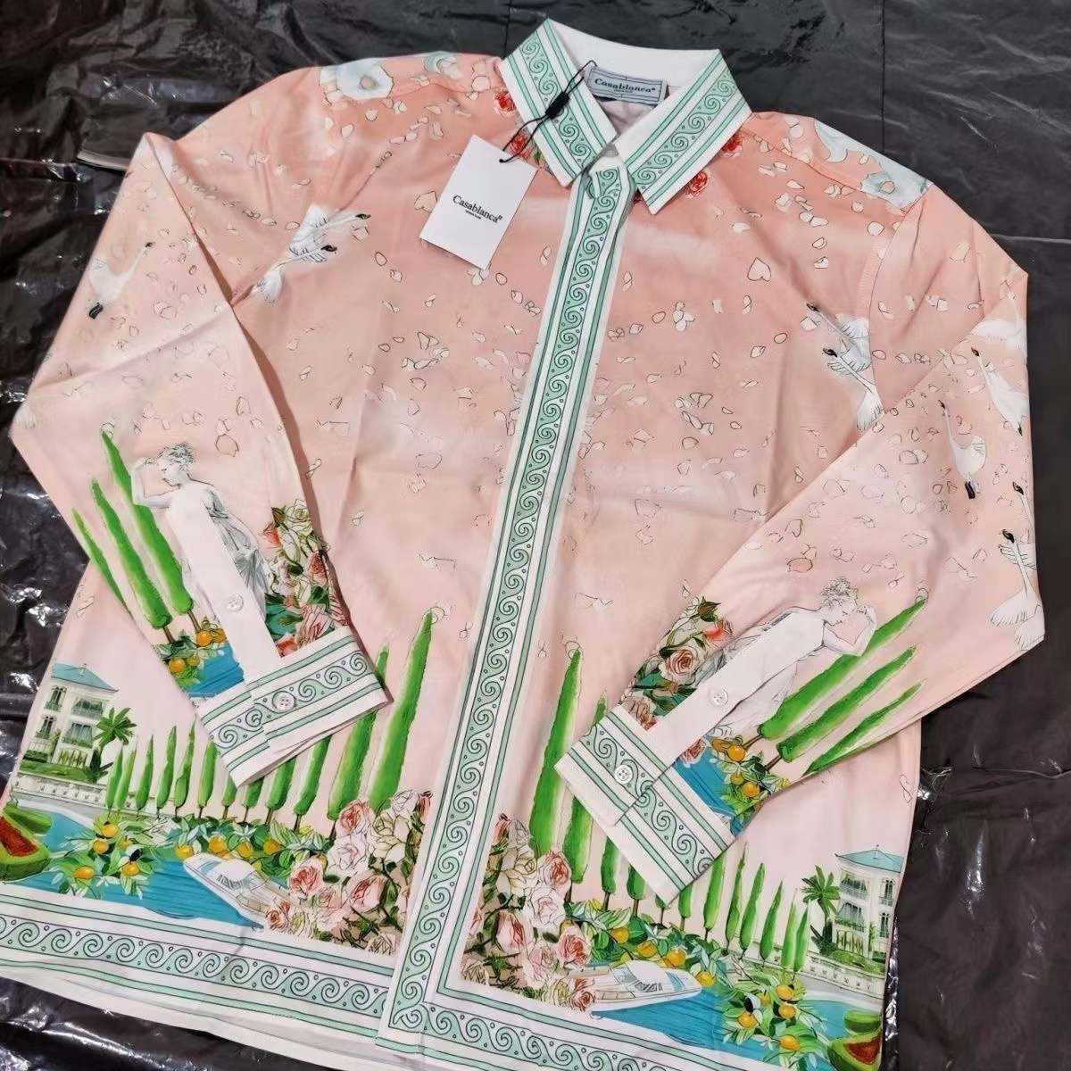 Casa mens Casual shirts Casablanc Silk Long Sleeve designer t shirt man Hawaiian Print Hip Hop Loose Lapel Cardigan tshirt style V8Q9, No.6
Casa mens Casual shirts Casablanc Silk Long Sleeve designer t shirt man Hawaiian Print Hip Hop Loose Lapel Cardigan tshirt style V8Q9, No.6