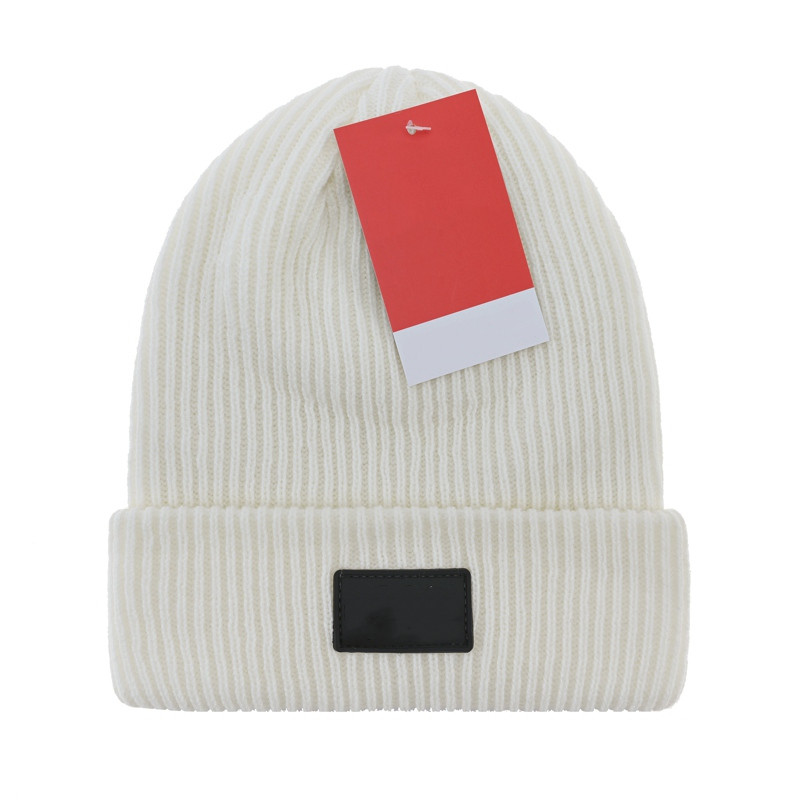 Wholesale Designer Winter Knitted Beanie Woolen Hat Women Chunky Knit Thick Warm faux fur pom Beanies Hats Female Bonnet Beanie Caps 100 colors