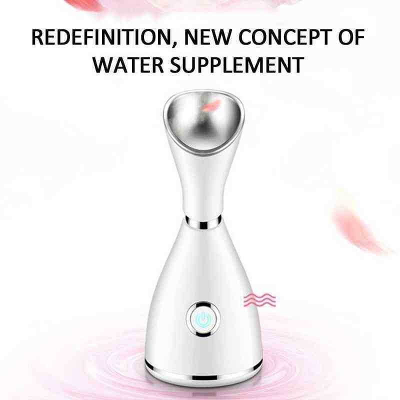 Electric Nano Facial Sprayer Steamer Acne Blackhead Remover Point Noir Vacuum ctor Tool Skin Scrubber Pore Cleaner 220516