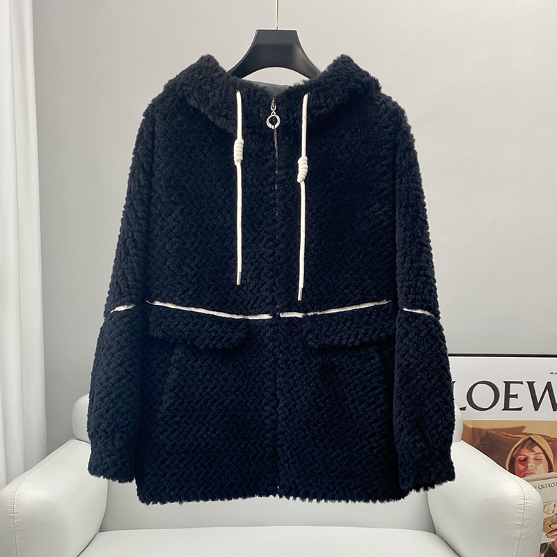 Womens Fur Faux Fur PUDI Fashion Real Wool Fur Coat Winter Soft Sport Women Jacket CT236 220930