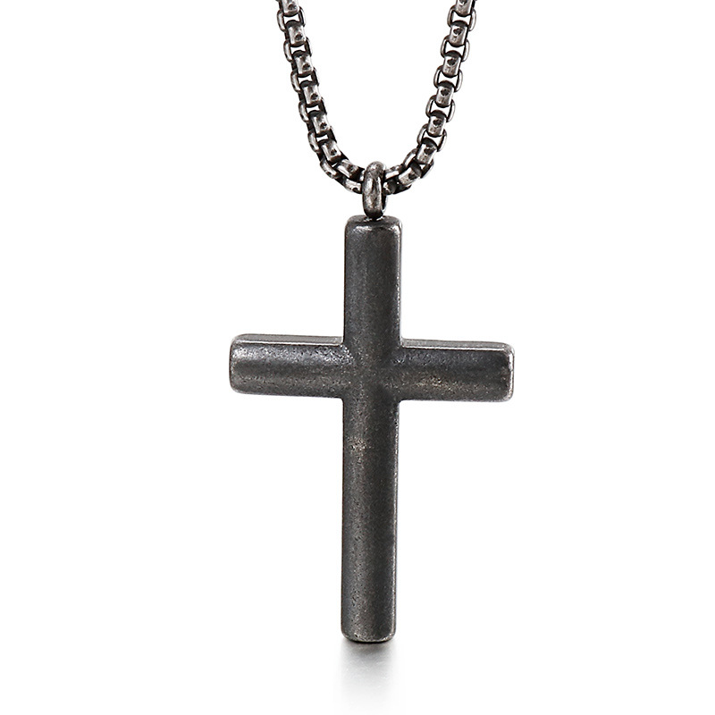 Classic Cross Pendants Necklace Jewelry Stainless Steel Gold Plated Men Women Lover Gift Religious Jewelry