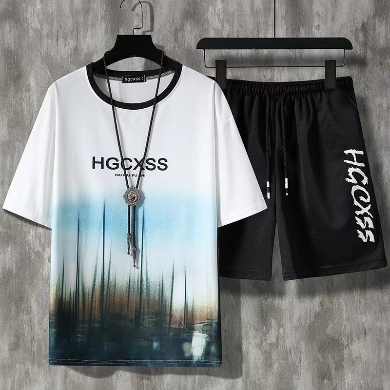New Men Sets Summer Casual Harajuku Tracksuit Mens Sportswear Outfit Set Fashion Printing T-shirts Short 2 Piece Sweat Suit, Gold
New Men Sets Summer Casual Harajuku Tracksuit Mens Sportswear Outfit Set Fashion Printing T-shirts Short 2 Piece Sweat Suit, Gold