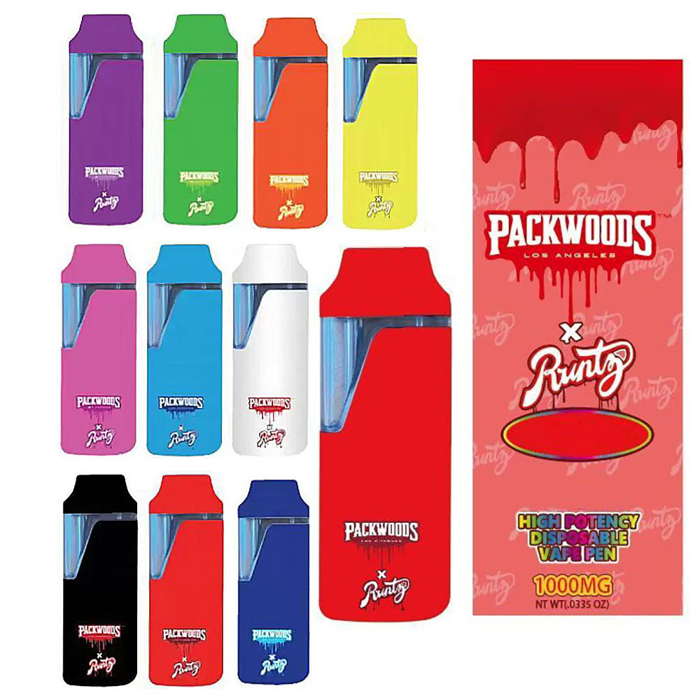 NEW Runtz x Packwoods Disposable vape pens 380mah Rechargeable Battery 1.0ml 2.0ml Empty Vaporizer Pods Ceramic Coil Cartridges E cigarettes carts with packaging
NEW Runtz x Packwoods Disposable vape pens 380mah Rechargeable Battery 1.0ml 2.0ml Empty Vaporizer Pods Ceramic Coil Cartridges E cigarettes carts with packaging