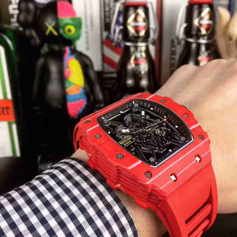Luxury Mens Mechanical Watch Richa Milles Business Leisure Rm35-02 Automatic Carbon Fiber Tape Fashion Swiss Movement Wristwatches O44N, Khaki
Luxury Mens Mechanical Watch Richa Milles Business Leisure Rm35-02 Automatic Carbon Fiber Tape Fashion Swiss Movement Wristwatches O44N, Khaki