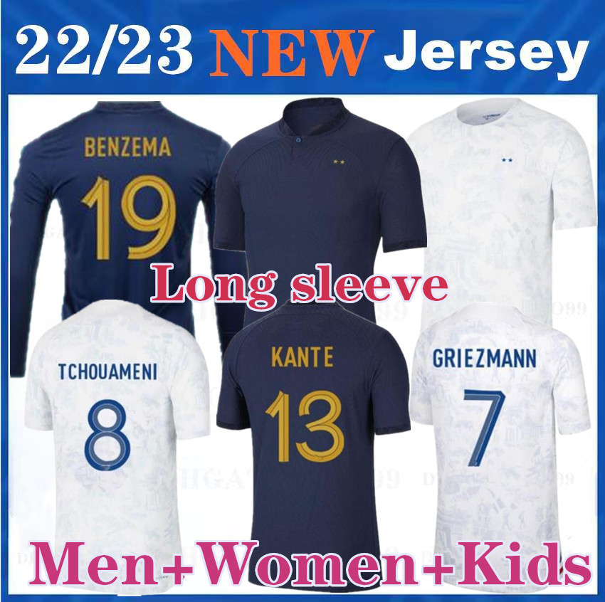 2022 soccer jersey BENZEMA MBAPPE GRIEZMANN 2023 French POGBA GIROUD KANTE Maillot de foot equipe Maillots kids kit women Men Long sleeve football shirt
2022 soccer jersey BENZEMA MBAPPE GRIEZMANN 2023 French POGBA GIROUD KANTE Maillot de foot equipe Maillots kids kit women Men Long sleeve football shirt