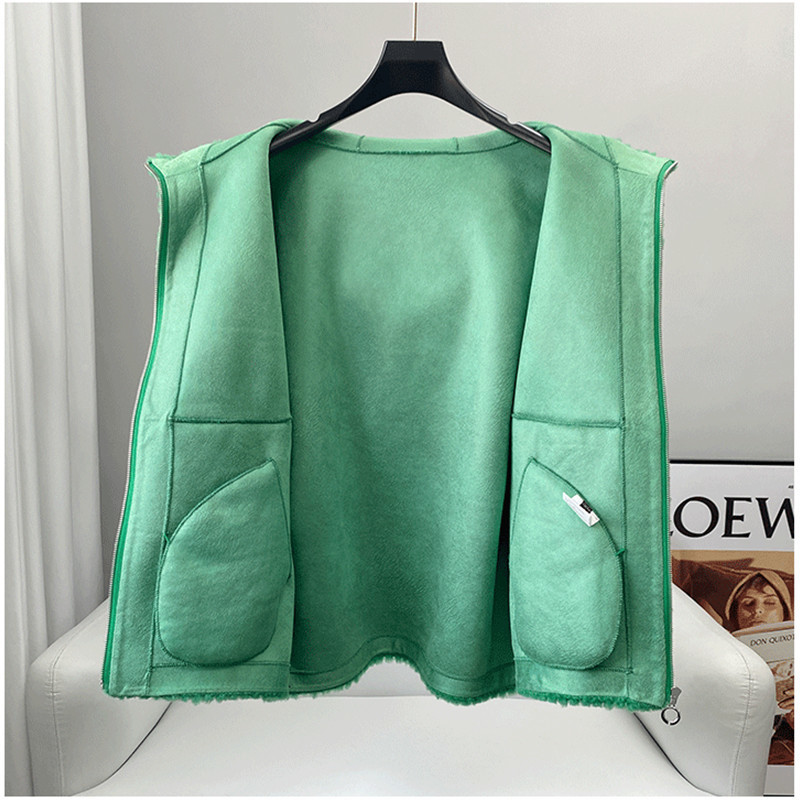 Womens Fur Faux Fur PUDI Fashion Real Wool Fur Coat Winter Soft Sport Women Jacket CT236 220930