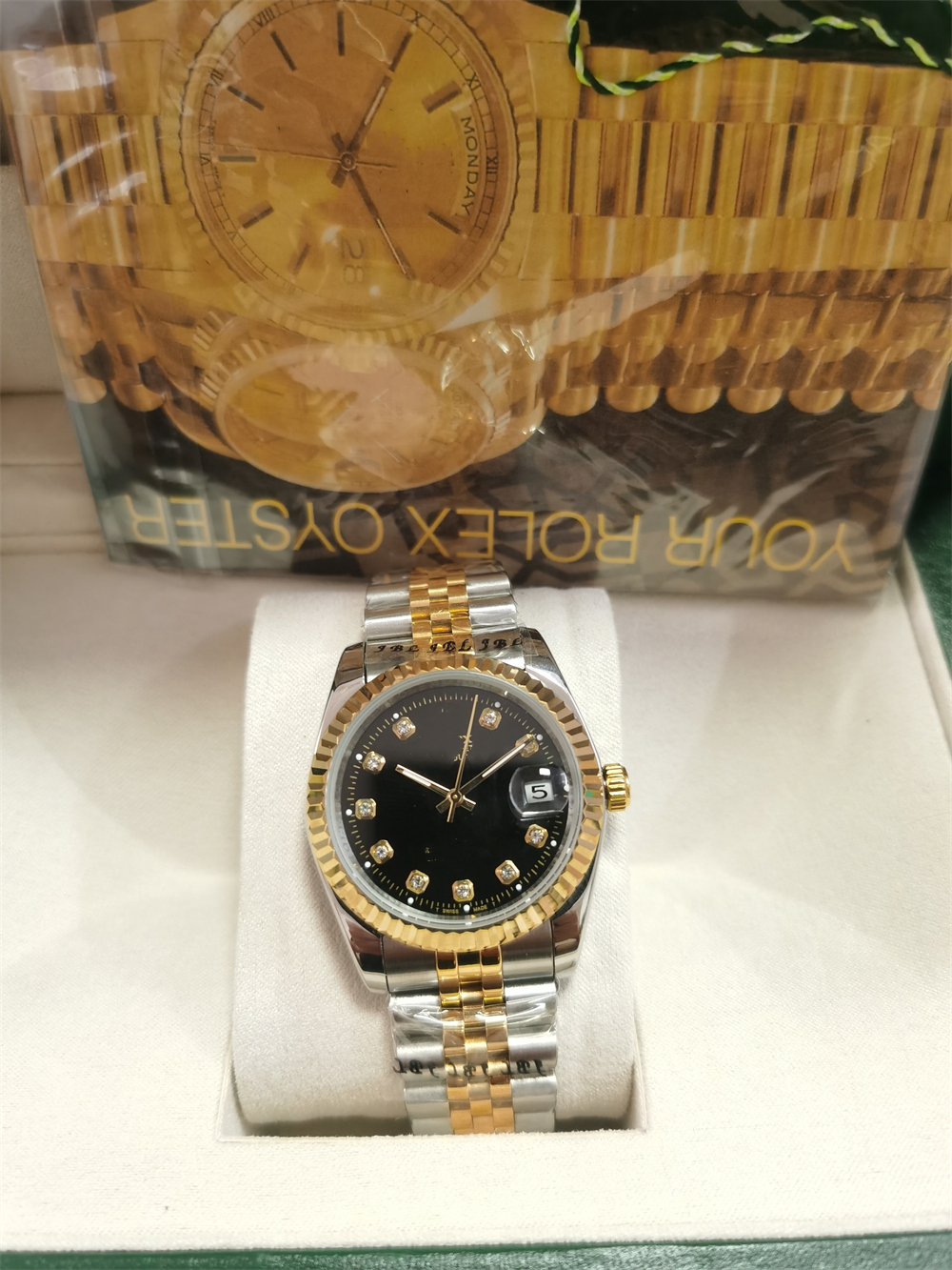 with original box Watch 41mm President Datejust Sapphire Glass Asia 2813 Movement Mechanical Automatic Mens woman Watches 2022, Style 18
with original box Watch 41mm President Datejust Sapphire Glass Asia 2813 Movement Mechanical Automatic Mens woman Watches 2022, Style 18