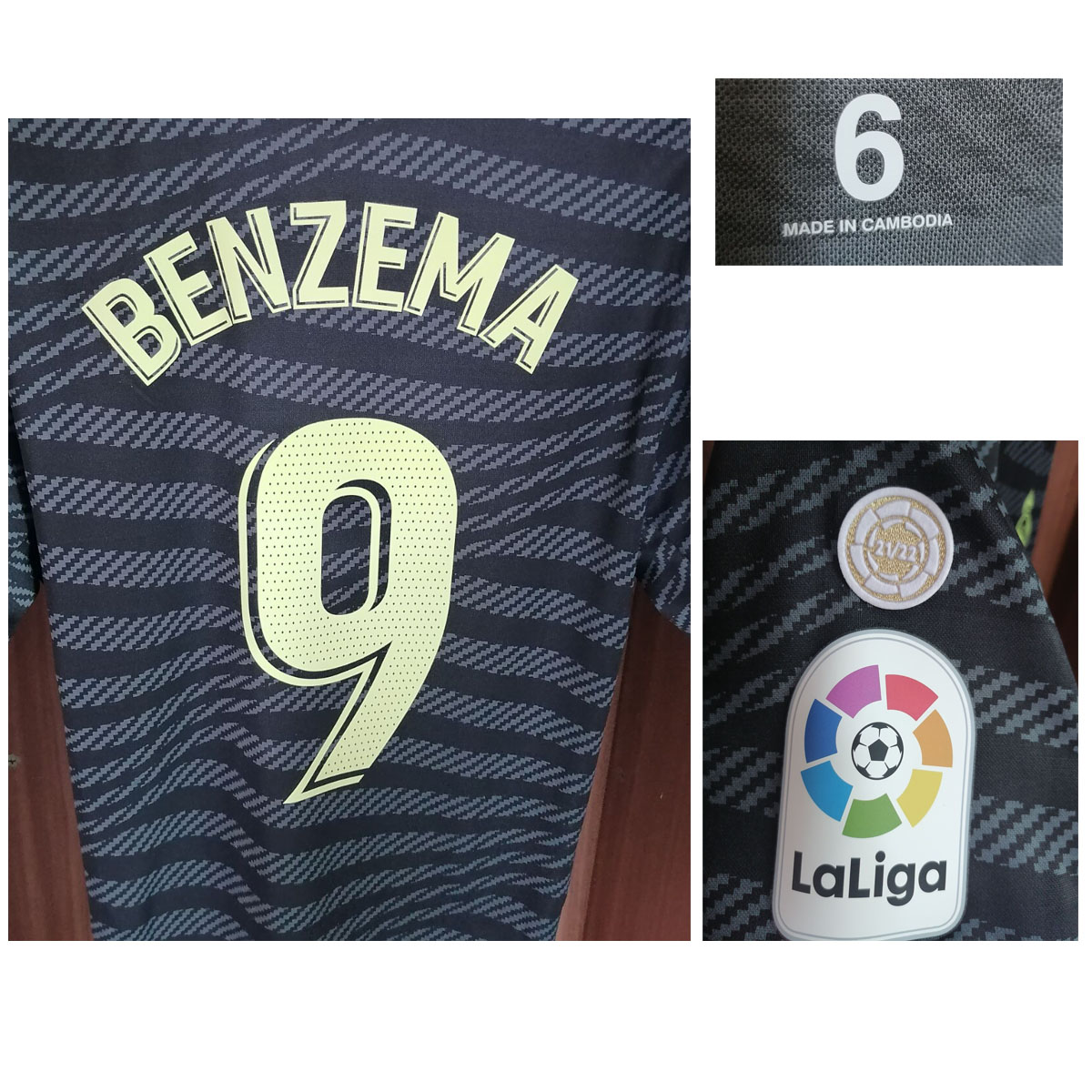 American College Football Wear 2022 Match Worn Player Issue Benzema Modric Maillot Tchouameni Camavinga With wash tag Maillot SPorts Shirt, La liga player version
American College Football Wear 2022 Match Worn Player Issue Benzema Modric Maillot Tchouameni Camavinga With wash tag Maillot SPorts Shirt, La liga player version