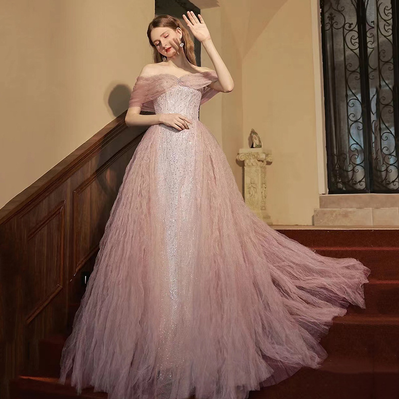 2023 Chic Mermaid Split Evening Dress With Detachable Train Sweetheart Beaded luxury Formal Arabic Prom Dresses Custom Made