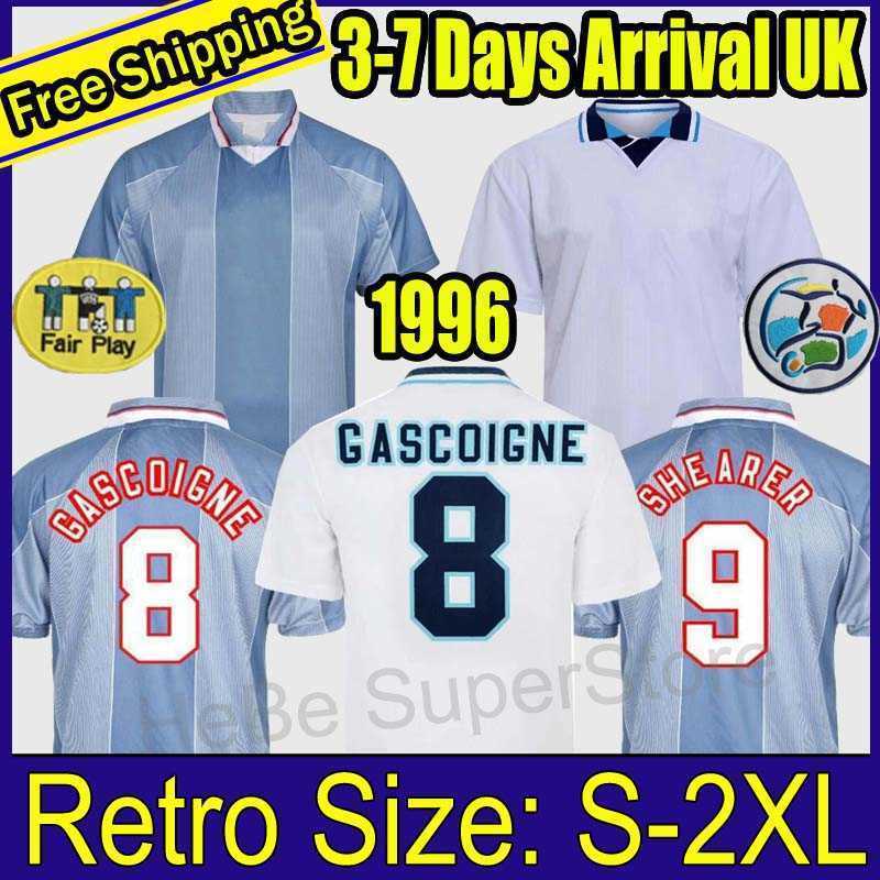 New 1996 England Retro Soccer Jersey Gascoigne Shearer Mcmanaman Southgate Classic Vintage Sheringham 96 98 Home Away Beckham Football, 96 away
New 1996 England Retro Soccer Jersey Gascoigne Shearer Mcmanaman Southgate Classic Vintage Sheringham 96 98 Home Away Beckham Football, 96 away