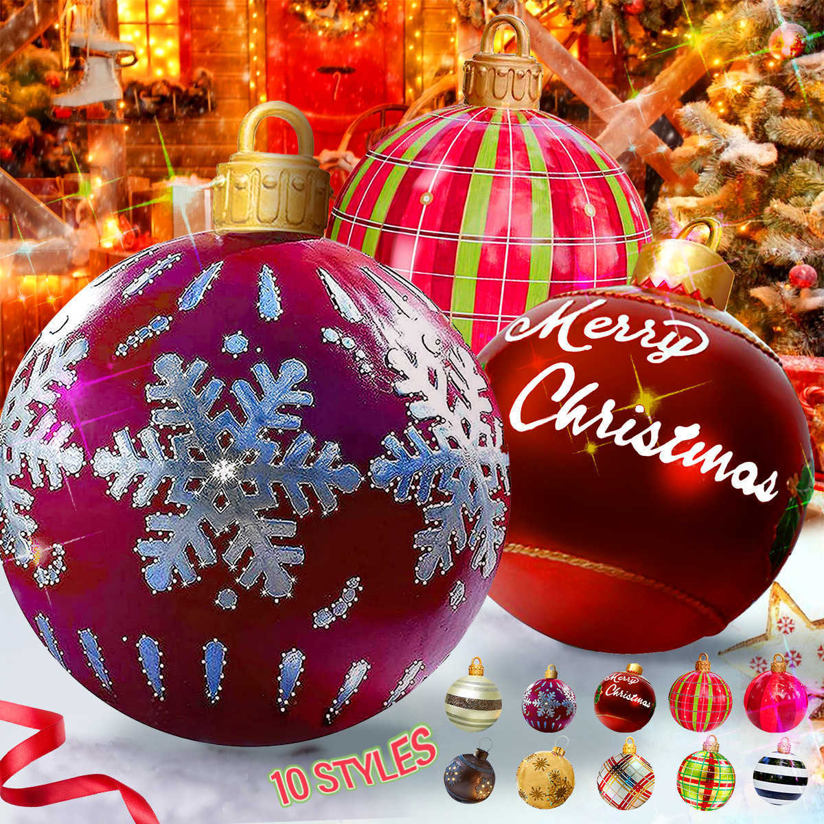 Christmas Decorations Christmas Balls Big Inflatable Xmas Tree Ornament Giant Spheres Home Decoration Toy for New Year House Yard Garden Outdoor Party T220929
Christmas Decorations Christmas Balls Big Inflatable Xmas Tree Ornament Giant Spheres Home Decoration Toy for New Year House Yard Garden Outdoor Party T220929