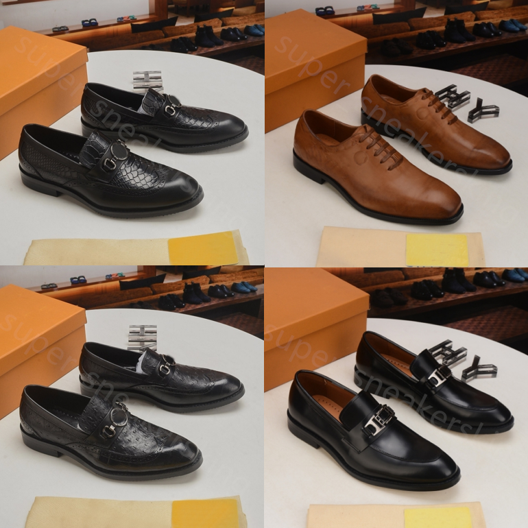 New Mens Loafers Designers Shoes Genuine Leather Men Fashion Business Office Work Formal Dress Shoes Brand Designer Party Weddings Flat Shoe With box 38-46, 39
New Mens Loafers Designers Shoes Genuine Leather Men Fashion Business Office Work Formal Dress Shoes Brand Designer Party Weddings Flat Shoe With box 38-46, 39