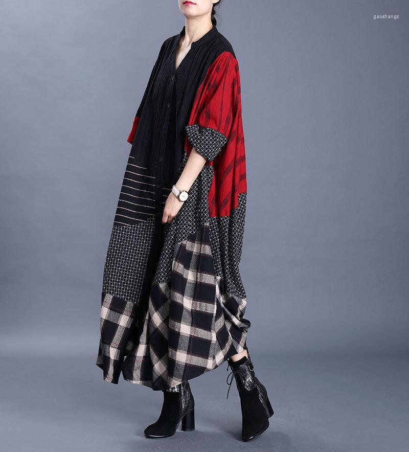 Women's Trench Coats Women's 2022 Spring Splicing Cotton And Cocoon V-neck 7-sleeve Coat Windbreaker, With black and red
Women's Trench Coats Women's 2022 Spring Splicing Cotton And Cocoon V-neck 7-sleeve Coat Windbreaker, With black and red