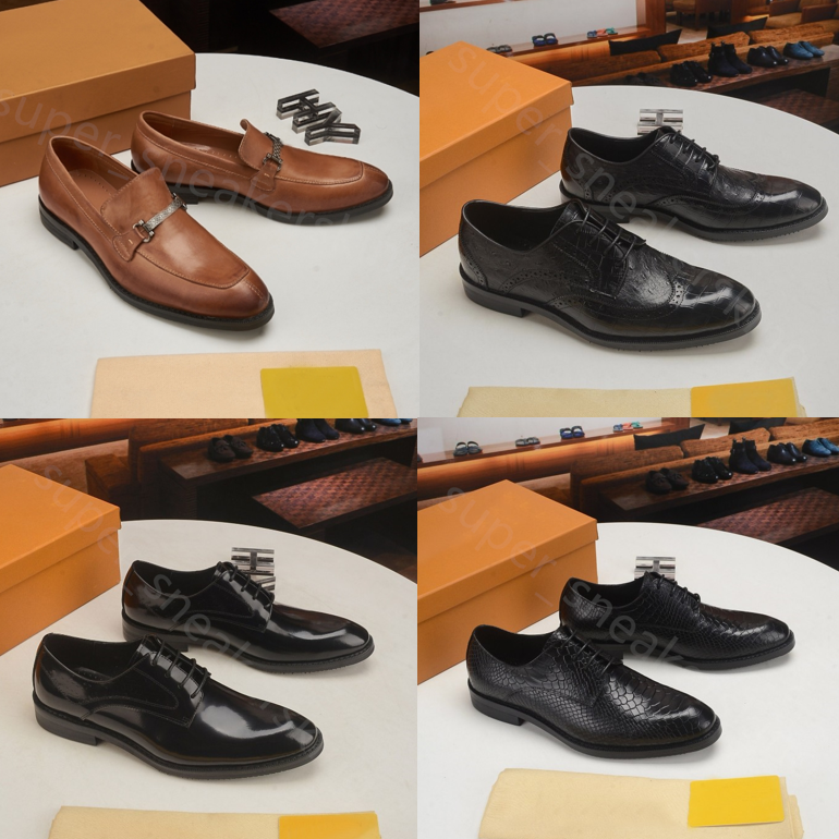 Top Mens Fashion Loafers Designers Shoes Genuine Leather Men Business Office Work Formal Dress Shoes Brand Designer Party Weddings Flat Shoe With box Size 38-46, 24 
Top Mens Fashion Loafers Designers Shoes Genuine Leather Men Business Office Work Formal Dress Shoes Brand Designer Party Weddings Flat Shoe With box Size 38-46, 24