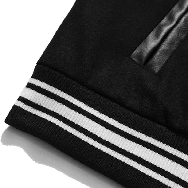 Mens Jackets Varsity Bomber Jacket Harajuku Korea Bone Letter Patchwork Hip Hop Streetwear Single Bbreasted Baseball Coats Unisex College 220930