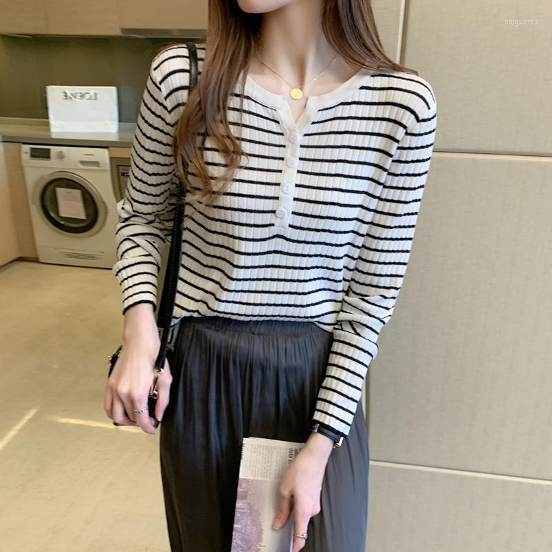 Women's Sweaters Women's 2022 Autumn And Winter Fashion Korean Version Of Button Stripe Knitted Sweater Women Slim Bottom Wear, Sky blue
Women's Sweaters Women's 2022 Autumn And Winter Fashion Korean Version Of Button Stripe Knitted Sweater Women Slim Bottom Wear, Sky blue