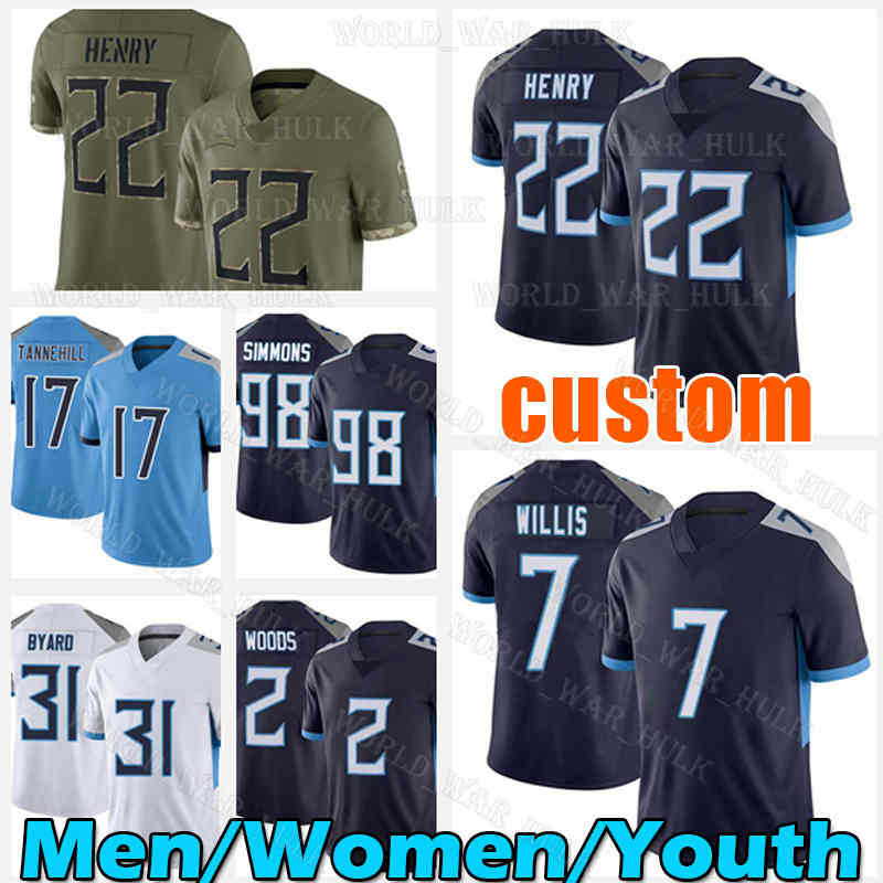 Derrick Henry Jersey Jeffery Simmons Football 7 Malik Willis Ryan Tannehill Taylor Lewan Robert Woods Kristian Fulton Tennessees Titanes Kevin Byard Treylon Burks, Men custom jersey(t t)
Derrick Henry Jersey Jeffery Simmons Football 7 Malik Willis Ryan Tannehill Taylor Lewan Robert Woods Kristian Fulton Tennessees Titanes Kevin Byard Treylon Burks, Men custom jersey(t t)