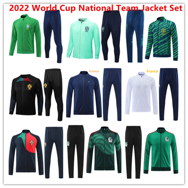 2022 Brazil Portugal Mexico training suit Soccer Wear blend National Team Jacket Set tracksuits Mbappe RAUL Italia INSIGNE VERRATTI CHIELLINI Long Sleeve Full zip
2022 Brazil Portugal Mexico training suit Soccer Wear blend National Team Jacket Set tracksuits Mbappe RAUL Italia INSIGNE VERRATTI CHIELLINI Long Sleeve Full zip