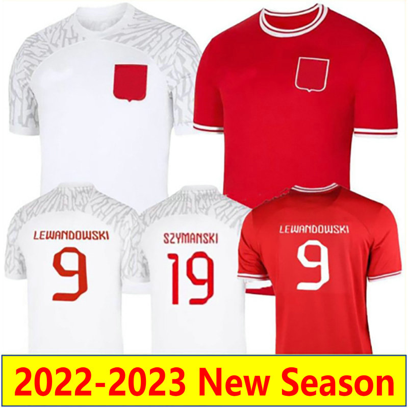 

2022 POLSKA LEWANDOWSKI Soccer Jersey 2023 National team Home away maillots KRYCHOWIAK MILIK ZIELINSKI BEDNAREK polonia football Shirts men camesitas uniforms, 22-23 home +patch