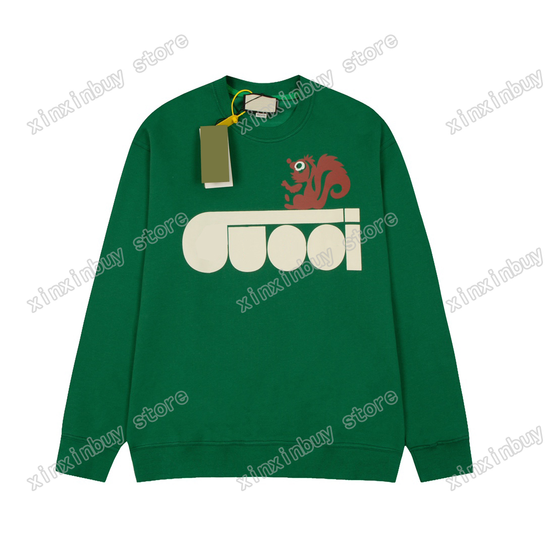 xinxinbuy Men designer Sweatshirts squirrel print letter Paris Round neck women black white green M-2XL, Multi
xinxinbuy Men designer Sweatshirts squirrel print letter Paris Round neck women black white green M-2XL, Multi