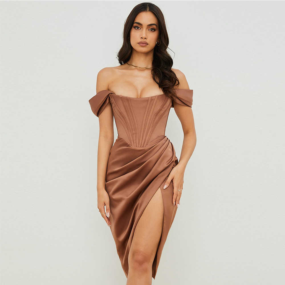 Party Dresses High Quality Satin Bodycon Women 2021 New Arrivals Midi House of Cb Celebrity Evening Club T220930, Pink bone dress
Party Dresses High Quality Satin Bodycon Women 2021 New Arrivals Midi House of Cb Celebrity Evening Club T220930, Pink bone dress