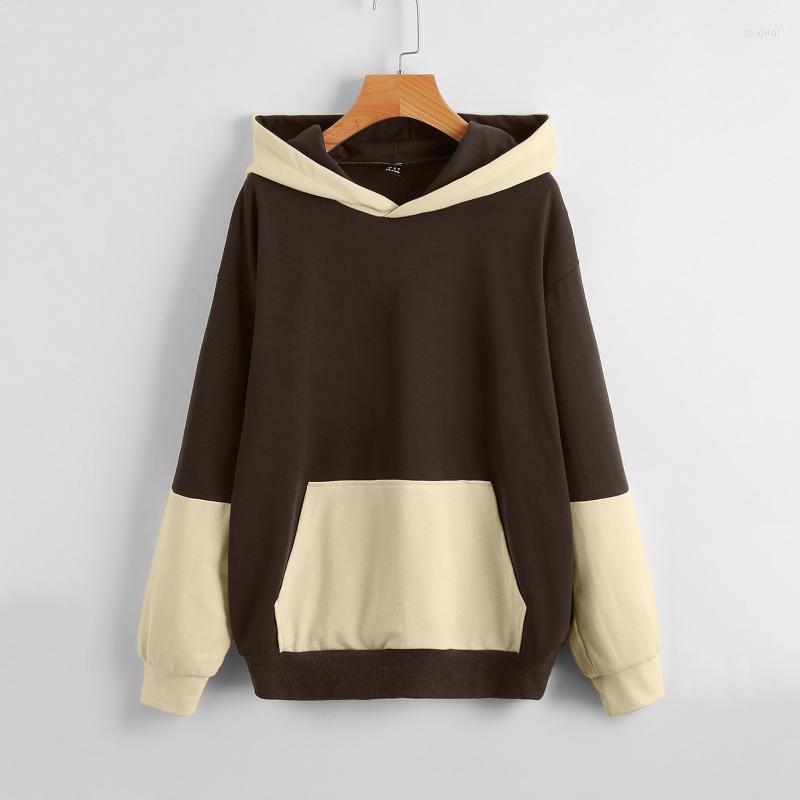 Women' Hoodies Women' & Sweatshirts Women' Fashion Solid Pullover Top Long Sleeve Drop Shoulder Colorblock Hoodie Sweatshirt, Brown
Women' Hoodies Women' & Sweatshirts Women' Fashion Solid Pullover Top Long Sleeve Drop Shoulder Colorblock Hoodie Sweatshirt, Brown