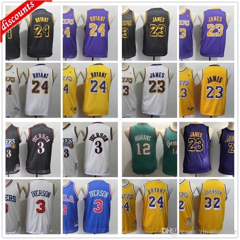 College wear Youth Kids Mens Retro Basketball 3 Allen Boys Iverson Jerseys Cheap Adult 12 Ja Children Morant Top Quality Basketball Jersey, As the picture 
College wear Youth Kids Mens Retro Basketball 3 Allen Boys Iverson Jerseys Cheap Adult 12 Ja Children Morant Top Quality Basketball Jersey, As the picture