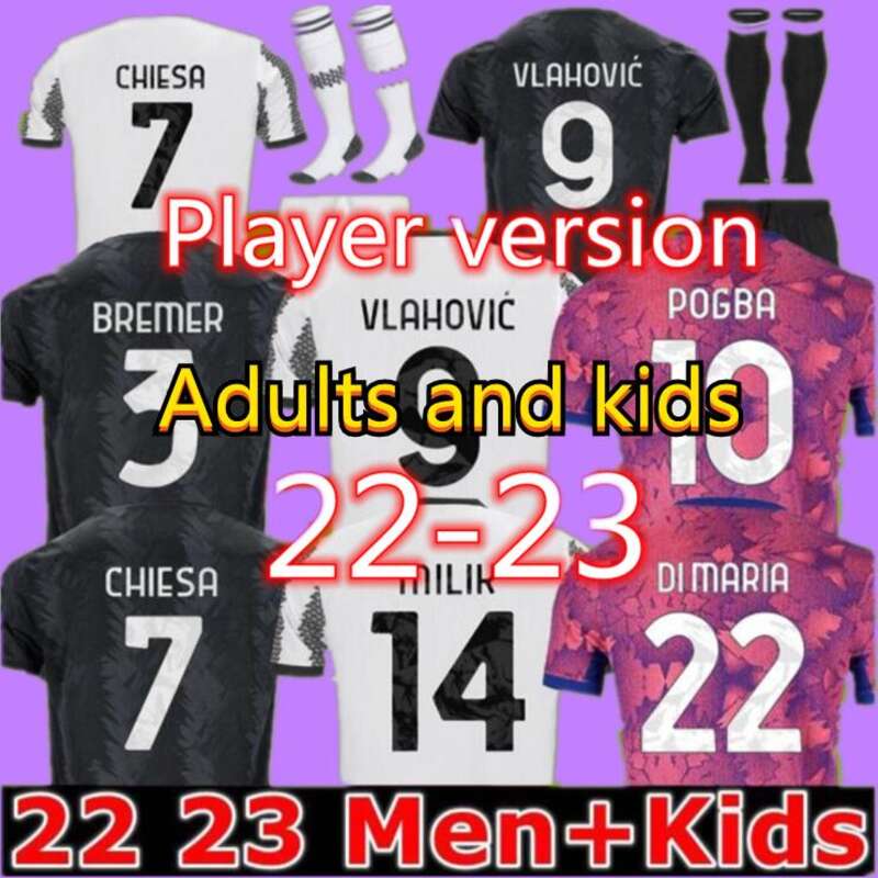 22 23 Juventus Soccer Jersey Pogba Vlahovic Chiesa 2022 2023 Football Shirt Set Di Maria Locatelli Morata De Ligt Kean Men Milik Adult Kids, Customize
22 23 Juventus Soccer Jersey Pogba Vlahovic Chiesa 2022 2023 Football Shirt Set Di Maria Locatelli Morata De Ligt Kean Men Milik Adult Kids, Customize