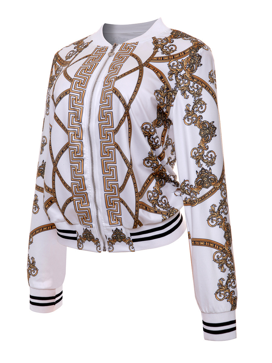 Fashion Women's Jackets Women Print Baseball College Jacket Couple Bomber Hiphop Hoodies Streetwear Coats Overcoat Clothing Motorcycle Pullover C