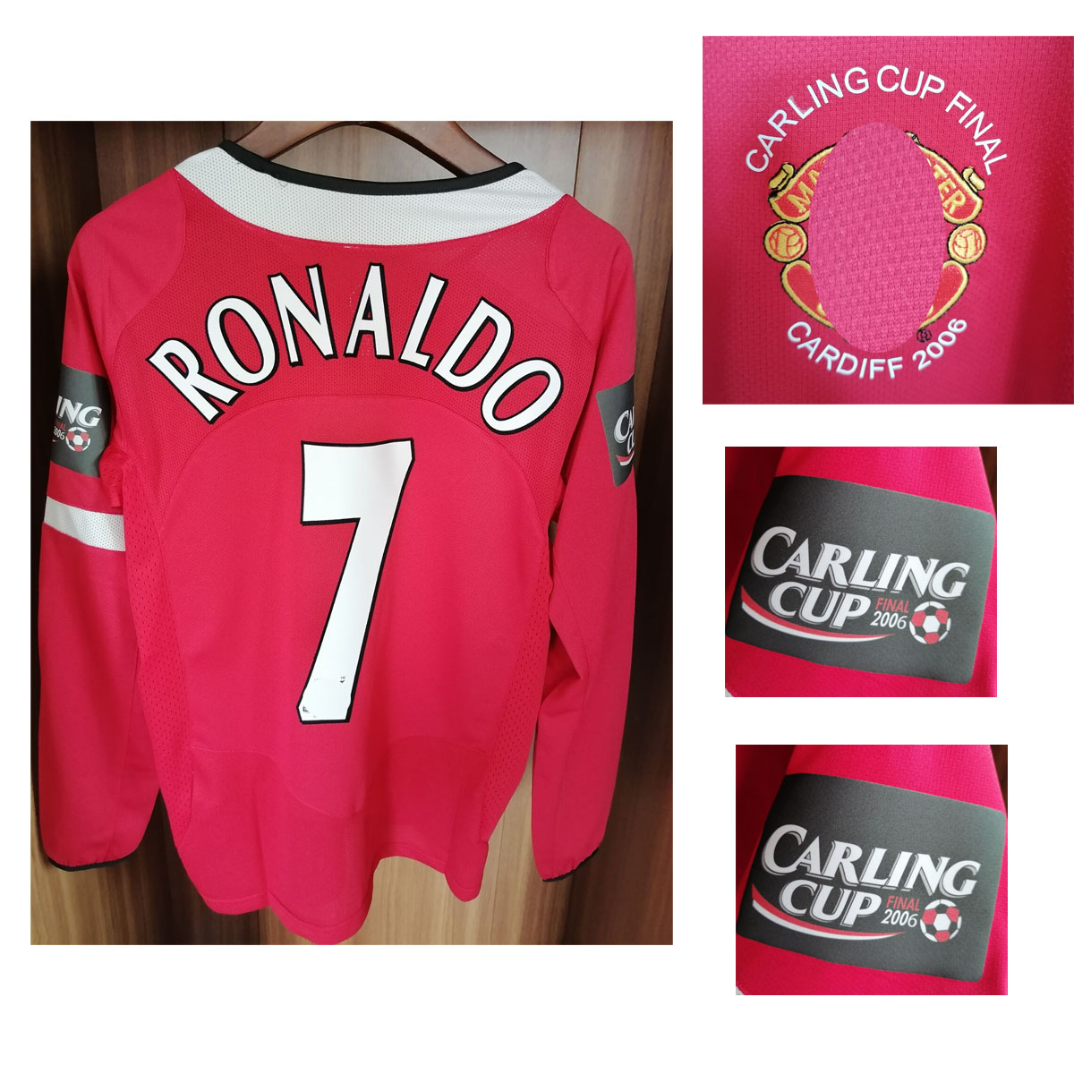 Home Textile 2006 Carling Cup Final Ronaldo Jersey Giggs Rooney Scholes Vidic Carrick Saha Long Sleeve Retro Sports Shirt Soccer Patch Badge, Leave you want name num
Home Textile 2006 Carling Cup Final Ronaldo Jersey Giggs Rooney Scholes Vidic Carrick Saha Long Sleeve Retro Sports Shirt Soccer Patch Badge, Leave you want name num