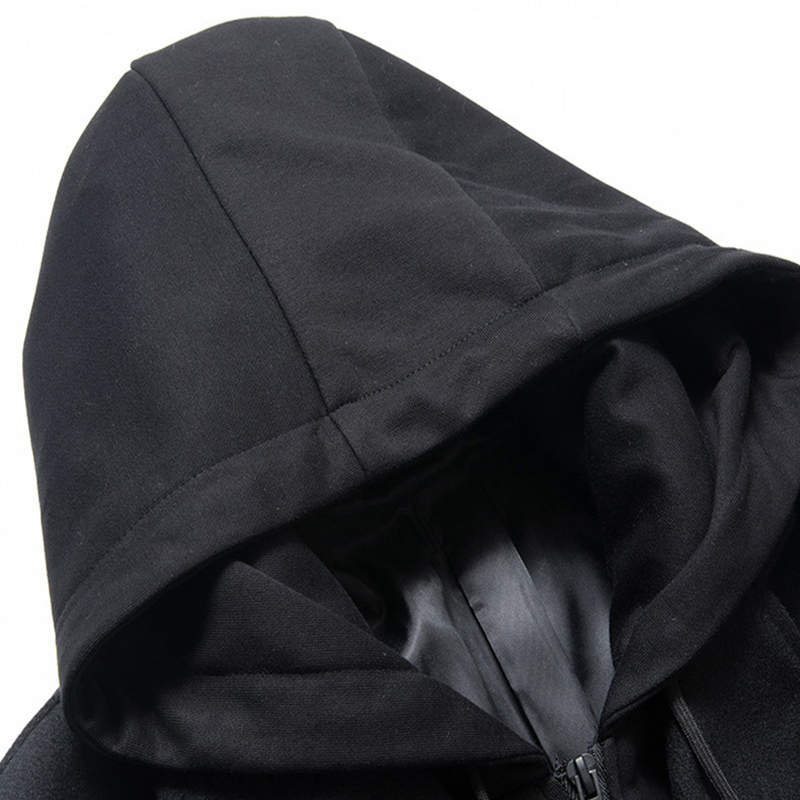 Men's Wool Blends Winter Wool Coat Men Fashion Hooded Long Trench Coat Business Casual Men Woolen Overcoats Single Breasted Jacket 220930