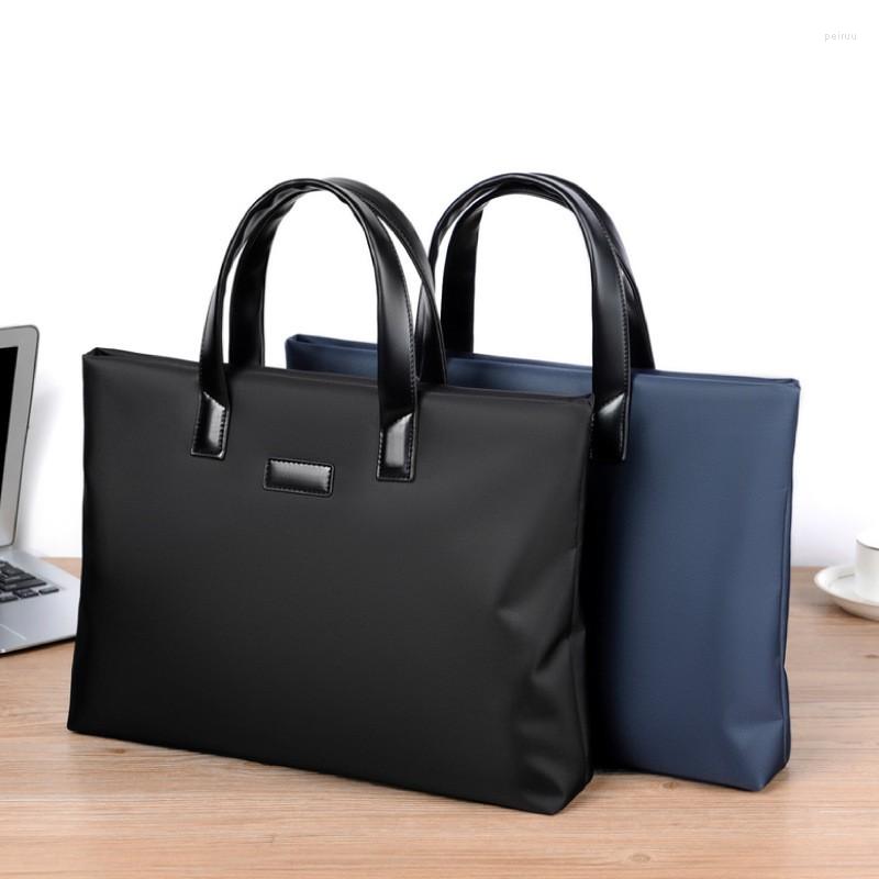 Briefcases Men's Business Handbag Meeting Gift Pu Nylon Attache Case File Bag Zipper Briefcase Custom Black Blue
Briefcases Men's Business Handbag Meeting Gift Pu Nylon Attache Case File Bag Zipper Briefcase Custom Black Blue
