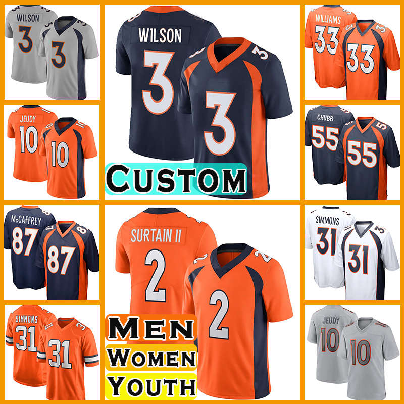 3 Russell Wilson Football Patrick Surtain II Justin Simmons Jerry Jeudy Jerseys Javonte Williams Bradley Chubb Denver John Elway Broncos Peyton Manning McManus, Custom men(y m)
3 Russell Wilson Football Patrick Surtain II Justin Simmons Jerry Jeudy Jerseys Javonte Williams Bradley Chubb Denver John Elway Broncos Peyton Manning McManus, Custom men(y m)