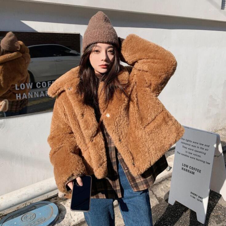 Women's Fur Women's & Faux Hstar 2022 Warm Winter Coat Women Lamb Chic Jacket Streetwear Turn Down Collar Solid Pockets Short Coats, Bn
Women's Fur Women's & Faux Hstar 2022 Warm Winter Coat Women Lamb Chic Jacket Streetwear Turn Down Collar Solid Pockets Short Coats, Bn