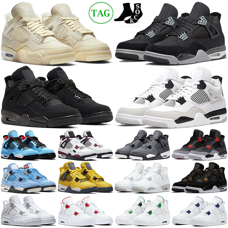 Jumpman 4 4s Basketball Shoes Military Black Cat Canvas Red Thunder University Blue Royalty Pink Cactus Jack Men Women Trainers Outdoor Sports Sneakers, Desert moss 
Jumpman 4 4s Basketball Shoes Military Black Cat Canvas Red Thunder University Blue Royalty Pink Cactus Jack Men Women Trainers Outdoor Sports Sneakers, Desert moss